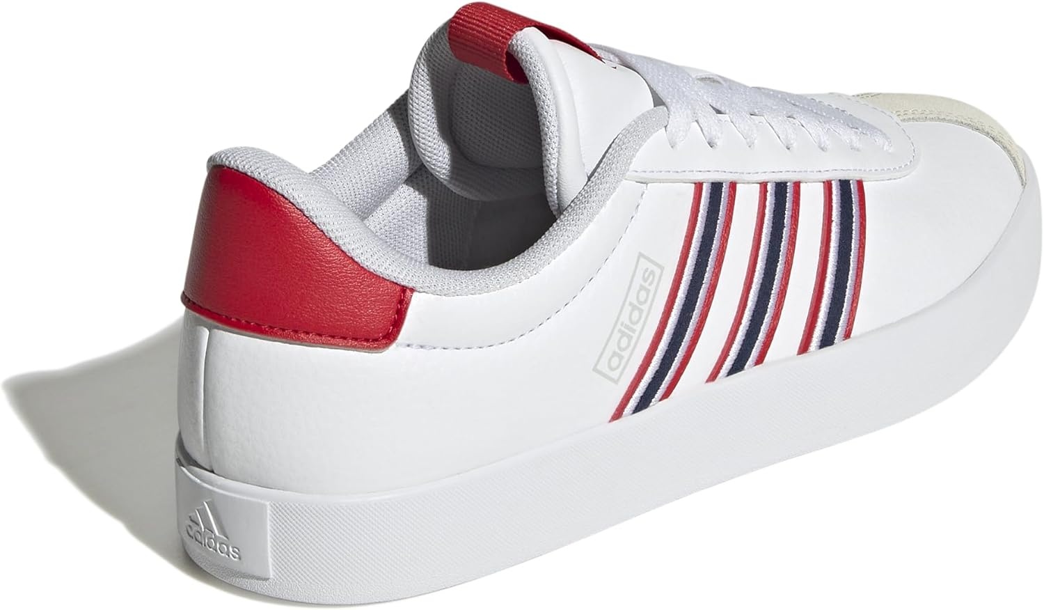 image:imageadidas Womens VL Court 30 SneakerWhiteTeam Navy BlueBetter Scarlet