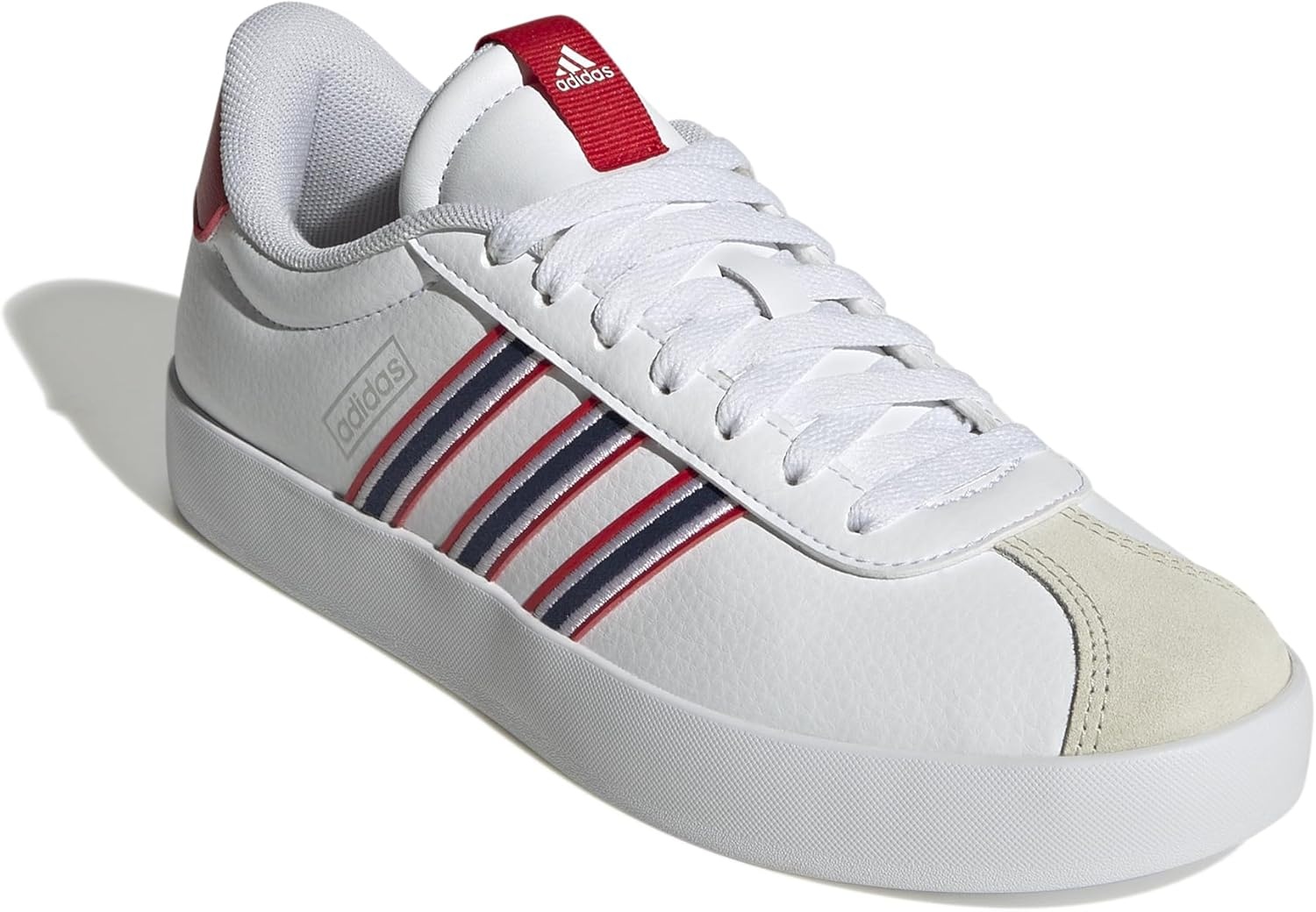 image:imageadidas Womens VL Court 30 SneakerWhiteTeam Navy BlueBetter Scarlet