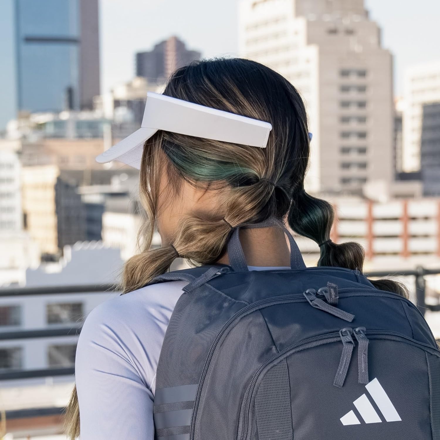 image:imageadidas Womens Visor Match Athletic Clipon Sun Hat for Sport amp TrainingEssential Cheetah BlackBlackWhite