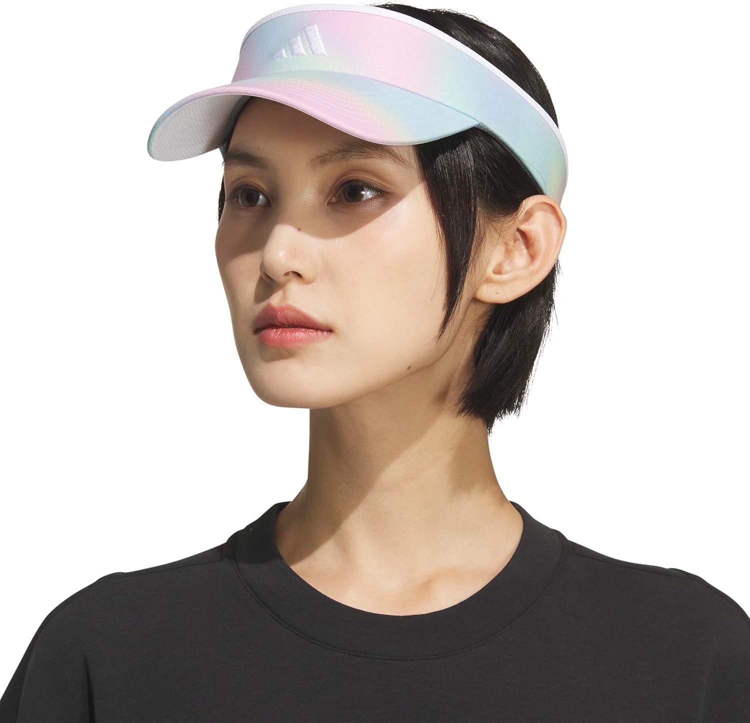 image:imageadidas Womens Visor Match Athletic Clipon Sun Hat for Sport amp TrainingHalftone Gradient Bliss LilacWhite