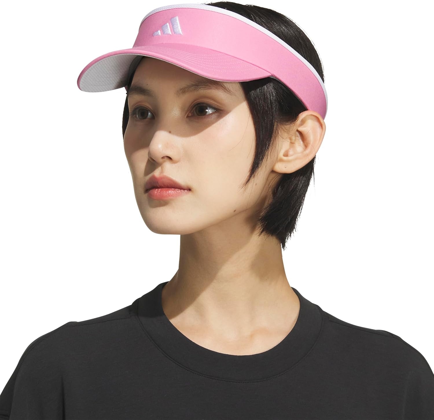 image:imageadidas Womens Visor Match Athletic Clipon Sun Hat for Sport amp TrainingTropic BloomWhite