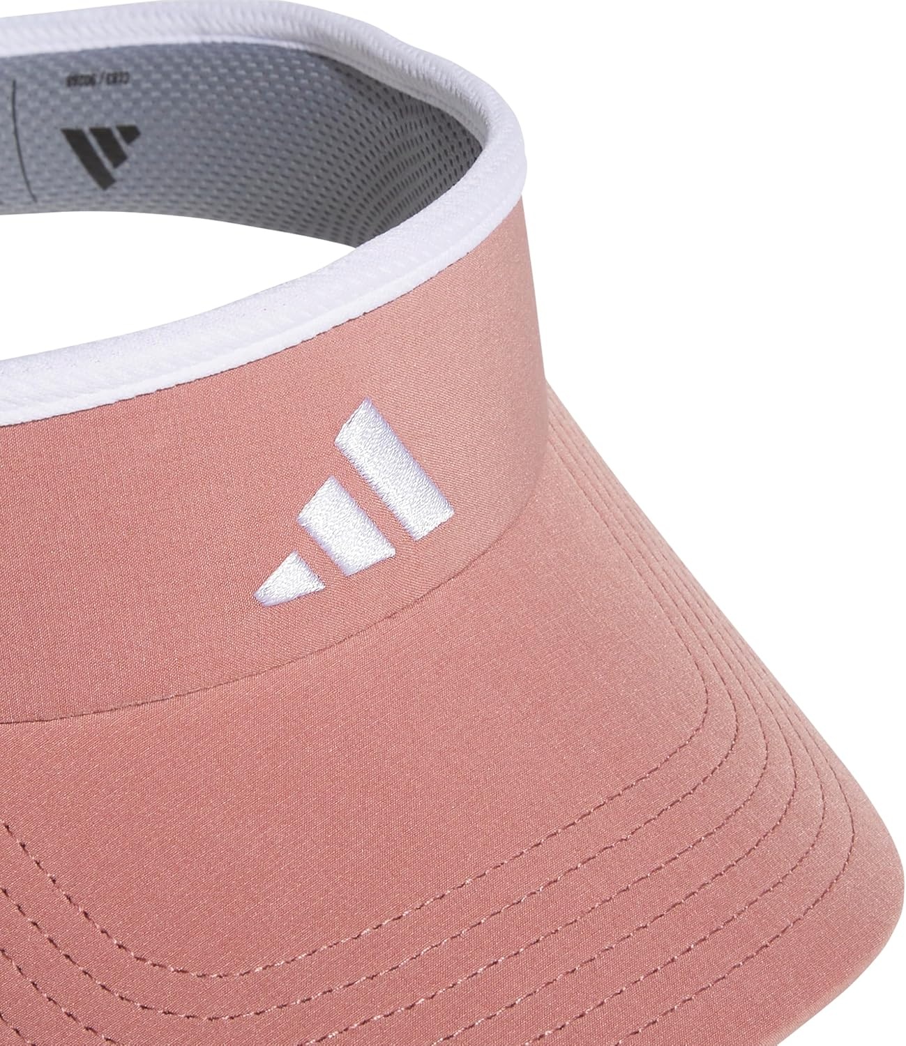 image:imageadidas Womens Visor Match Athletic Clipon Sun Hat for Sport amp TrainingWarm Clay PinkWhite
