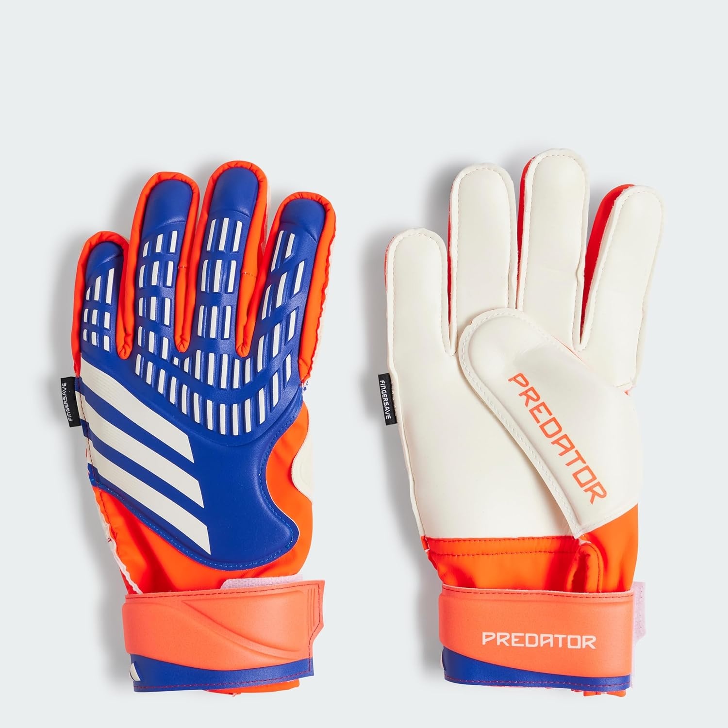 image:imageadidas adidas Unisex Soccer Goalie GlovesLucid BlueSolar RedWhite