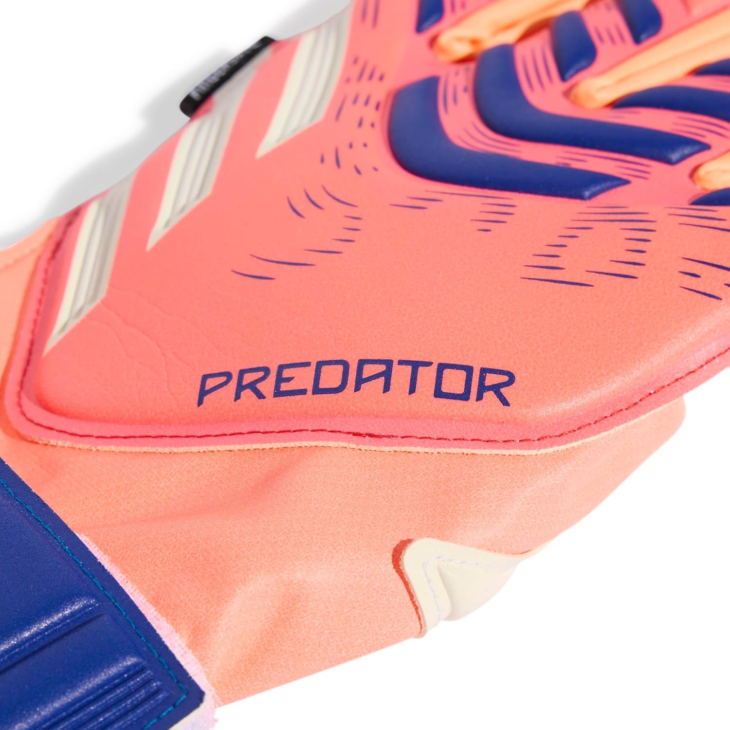 image:imageadidas adidas Unisex Soccer Goalie GlovesSignal CoralWhiteLucid Blue