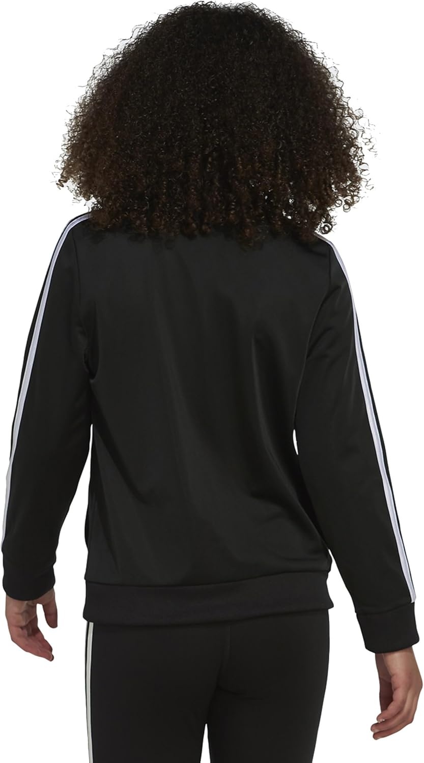 image:imageadidas girls ZipUp Tricot Track Jacket WarmUp BomberBlack