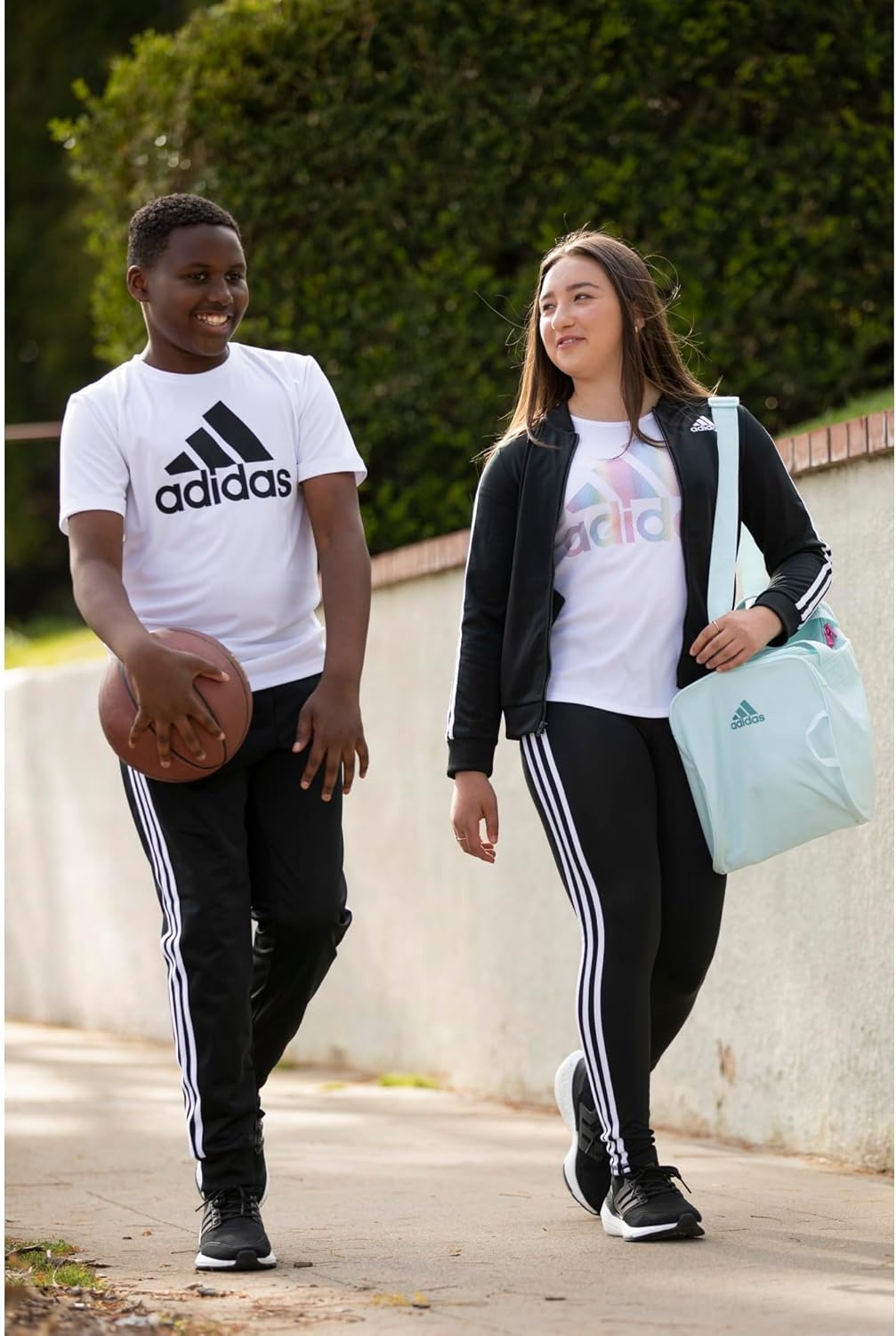image:imageadidas girls ZipUp Tricot Track Jacket WarmUp BomberBlack