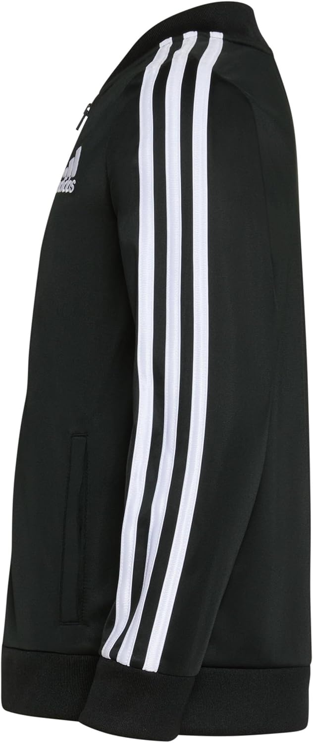 image:imageadidas girls ZipUp Tricot Track Jacket WarmUp BomberBlack