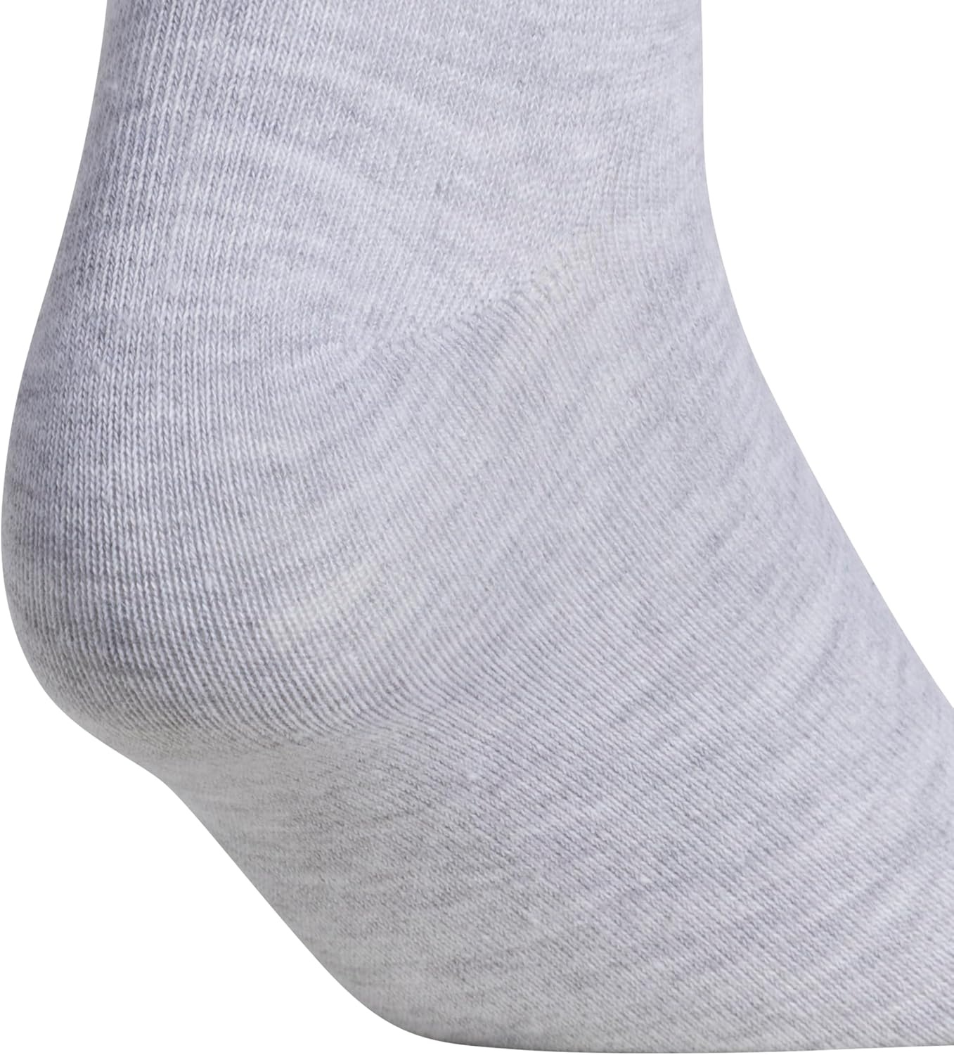 image:imageadidas womens Athletic Scrunch Crew Sock 3 Pairs Loose Slouchy FitCool Light HeatherWonder WhiteBlack