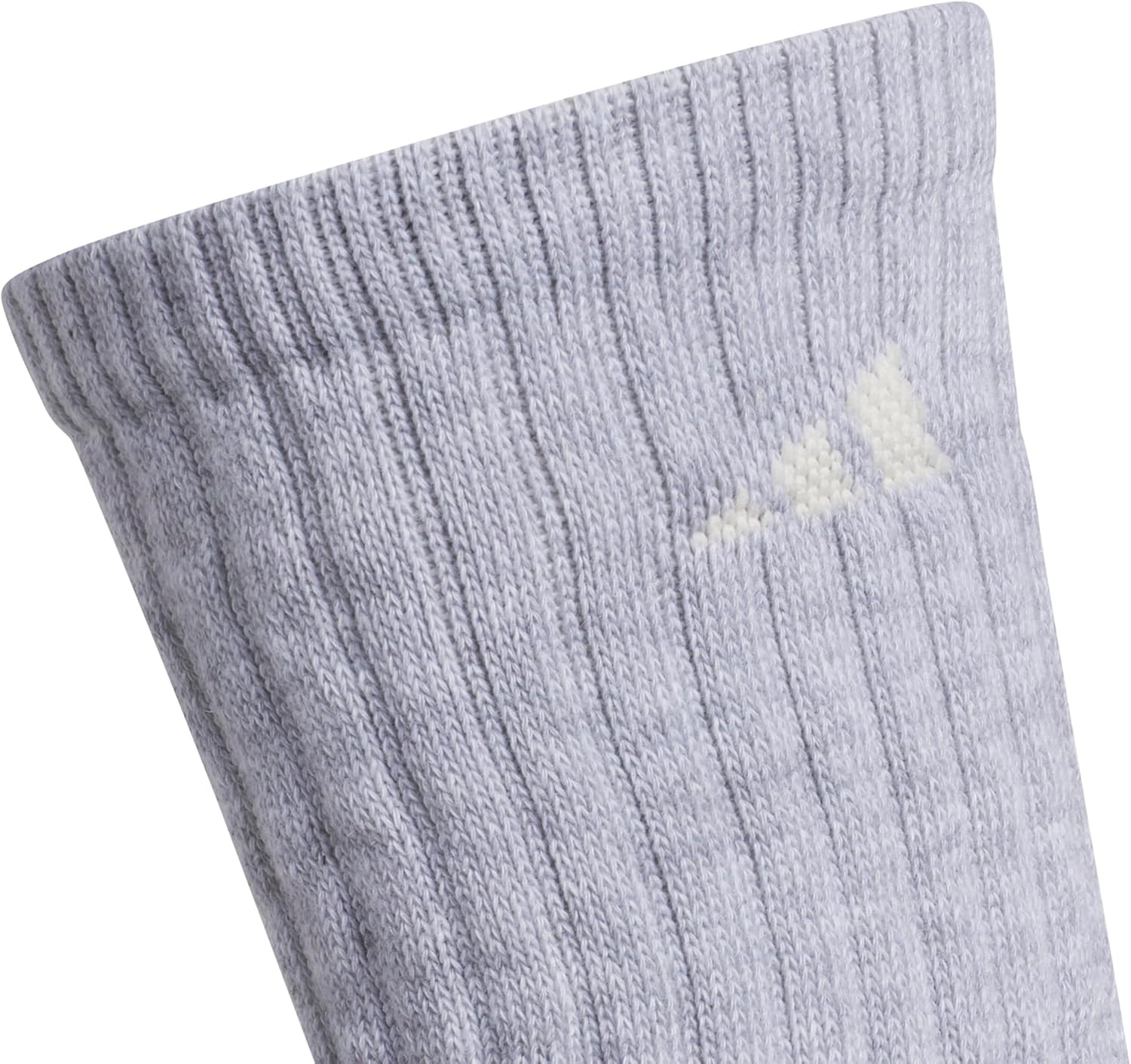 image:imageadidas womens Athletic Scrunch Crew Sock 3 Pairs Loose Slouchy FitCool Light HeatherWonder WhiteBlack