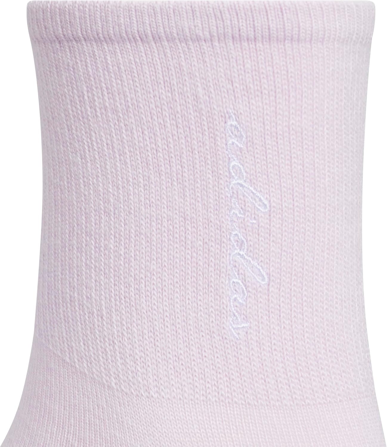 image:imageadidas womens Luxe High Quarter Sock 3 Pairs Script LogoIce LavenderWhiteWonder Sage Green