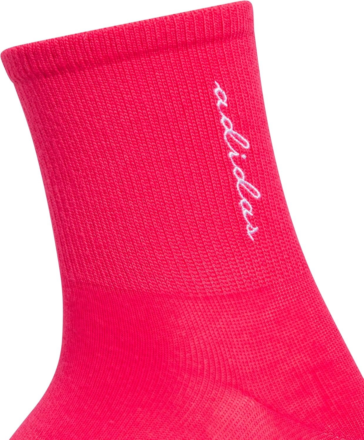 image:imageadidas womens Luxe High Quarter Sock 3 Pairs Script LogoPower PinkCrystal Linen BeigeWhite