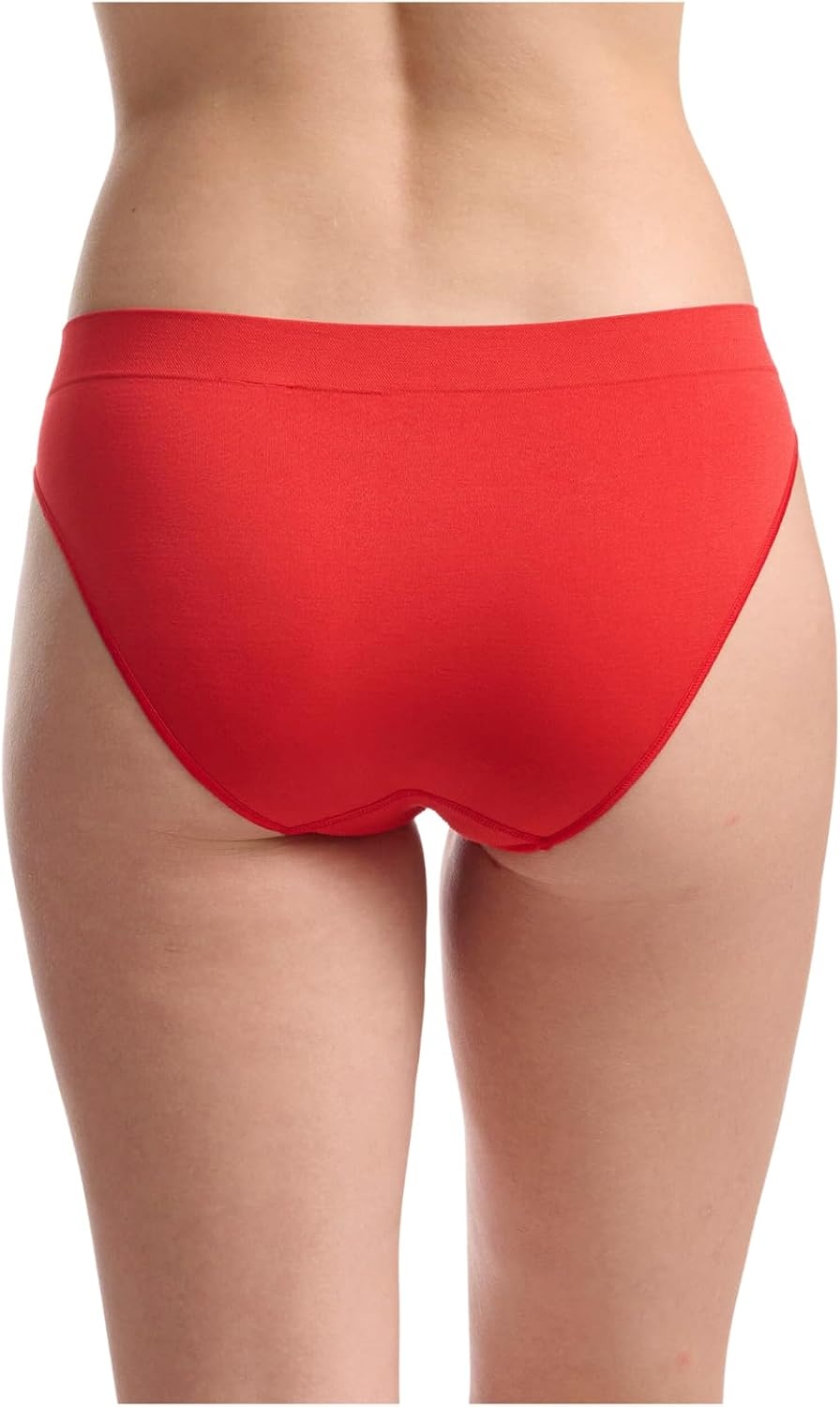 image:imageadidas womens Seamless Bikini Underwear MultipackBlack With StripesHeather GreyVivid Red