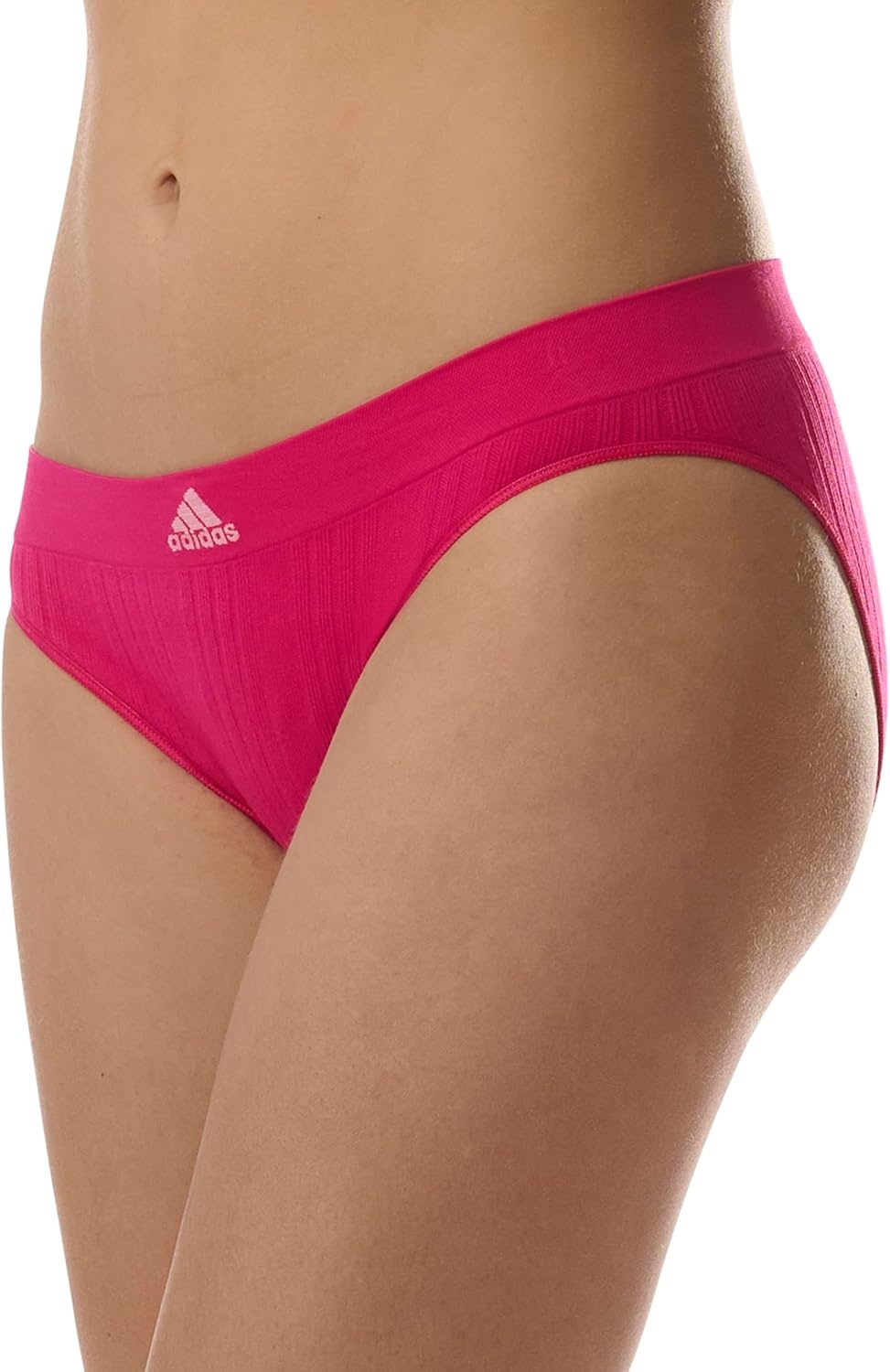 image:imageadidas womens Seamless Bikini Underwear MultipackReal Magenta RibbedBlackPeach WhipLucid Pink RibbedHeather GreyShadow Violet