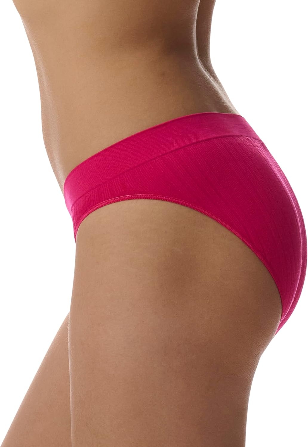 image:imageadidas womens Seamless Bikini Underwear MultipackReal Magenta RibbedBlackPeach WhipLucid Pink RibbedHeather GreyShadow Violet