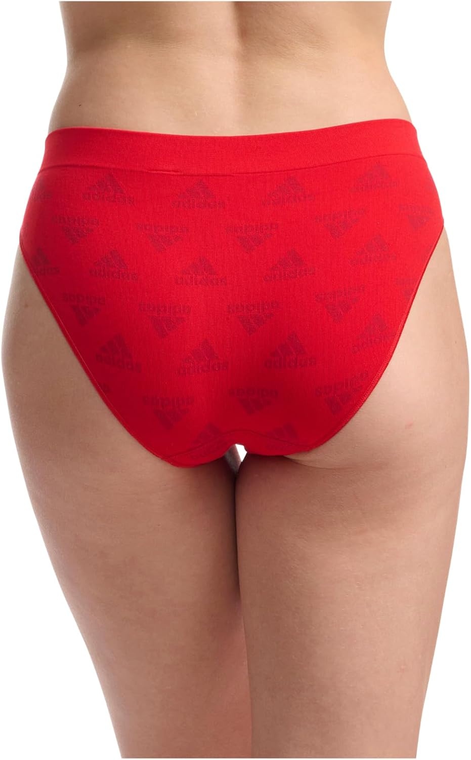 image:imageadidas womens Seamless Bikini Underwear MultipackVivid Red LogoWhiteNight Indigo