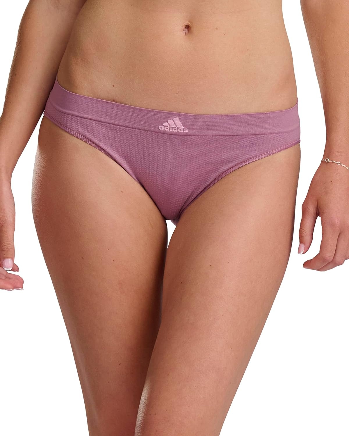 image:imageadidas womens Seamless Bikini Underwear MultipackWonder Orchid FishnetWhiteWonder Mauve