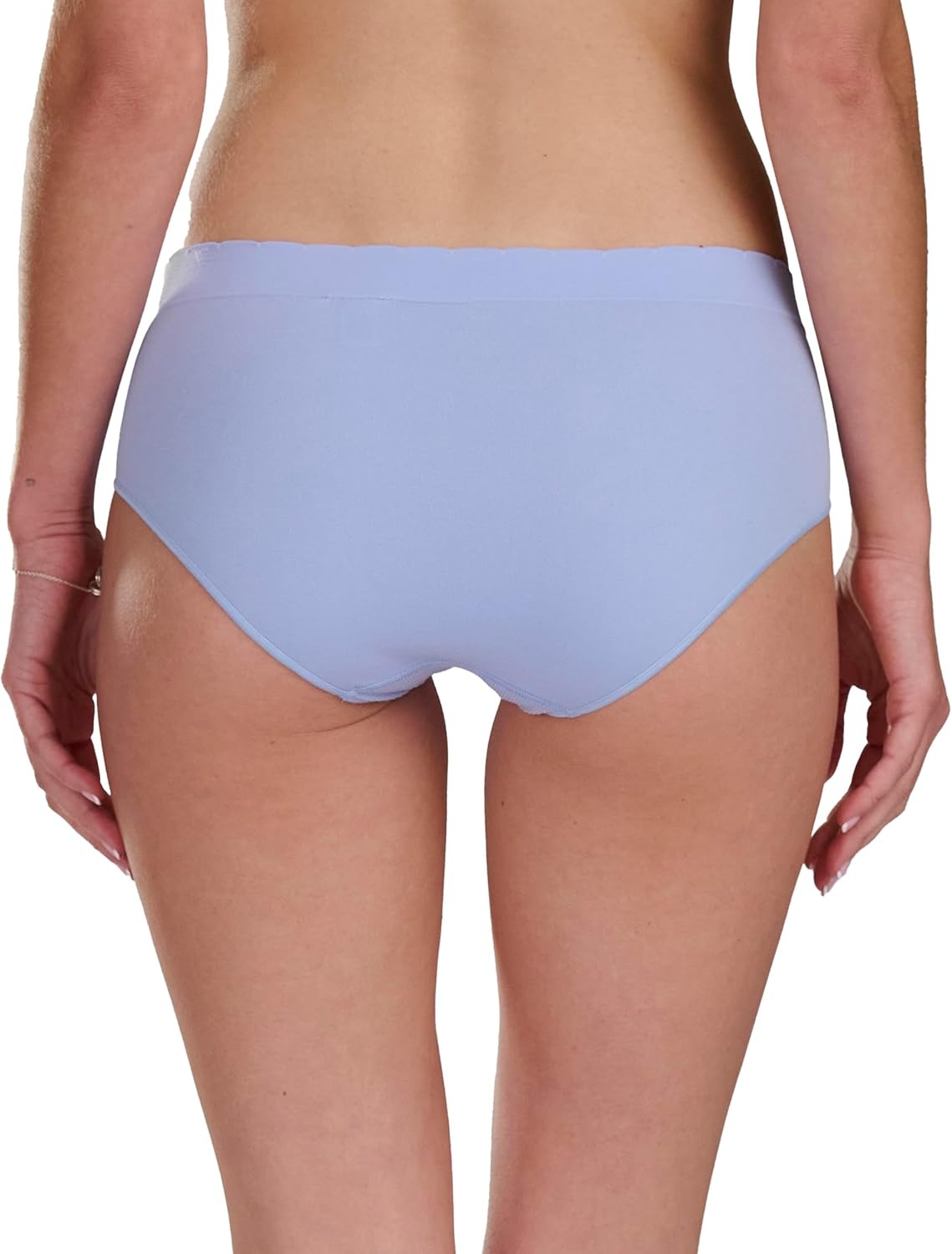 image:imageadidas womens Seamless Brief Panties 3packBlue Dawn ScallopHeather GreyLinen Green