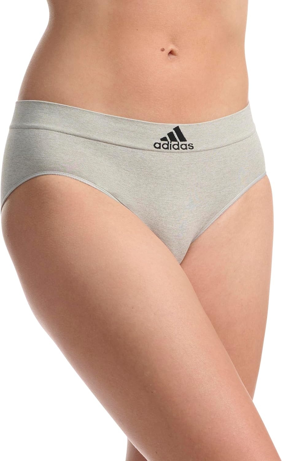 image:imageadidas womens Seamless Brief Panties 3packBlue SpottedHeather GreyNight Indigo