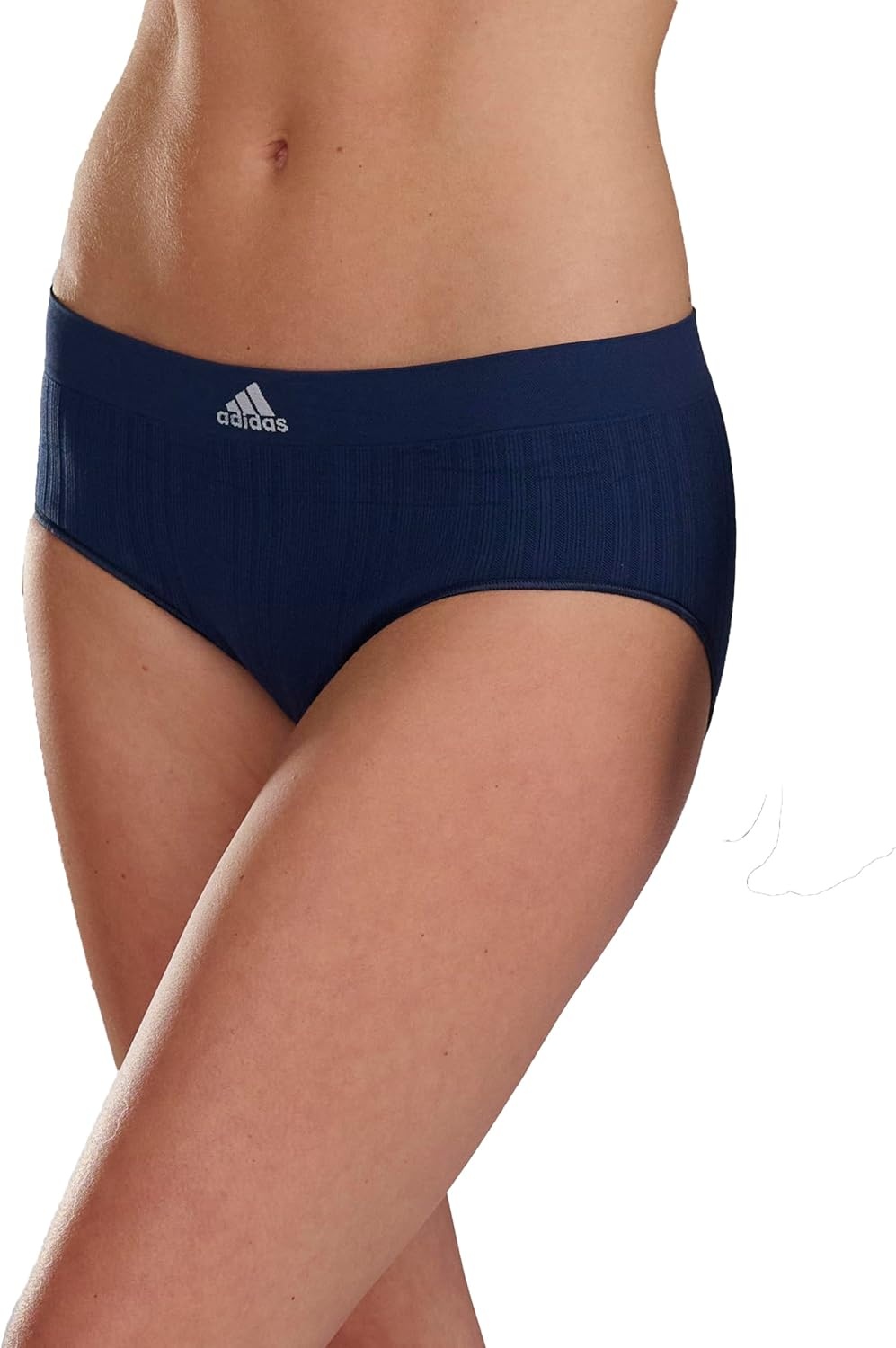 image:imageadidas womens Seamless Brief Panties 3packNight Indigo RibbedLucid Pink ScallopWonder Taupe
