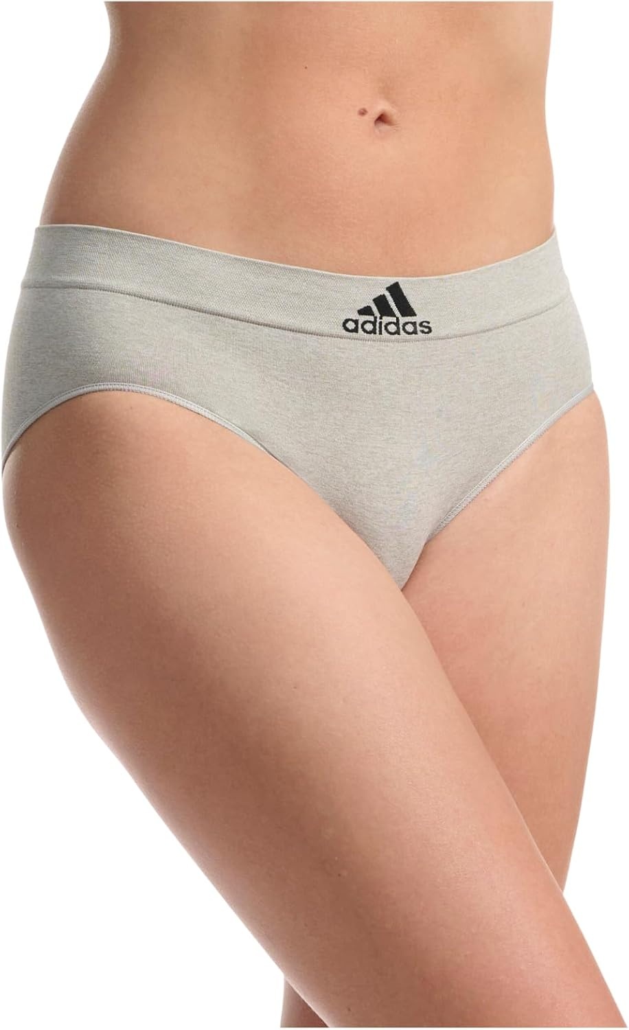 image:imageadidas womens Seamless Brief Panties 3packPink HeatherBlackHeather Grey