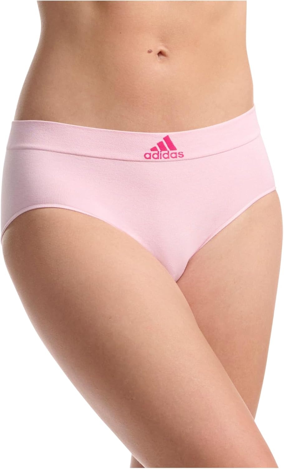 image:imageadidas womens Seamless Brief Panties 3packPink HeatherBlackHeather Grey