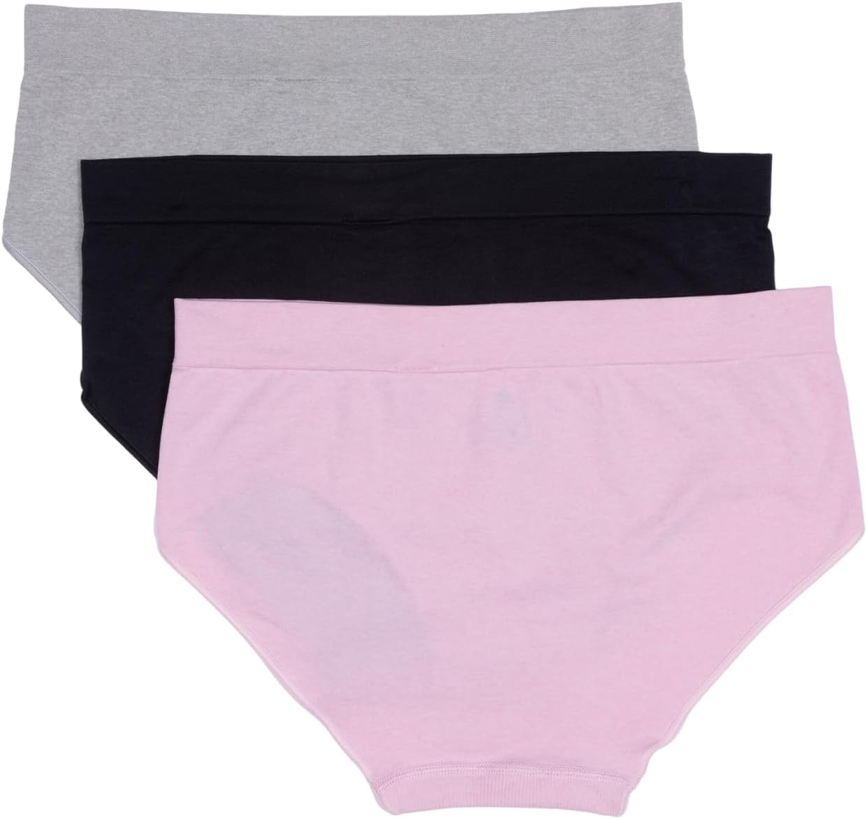image:imageadidas womens Seamless Brief Panties 3packPink HeatherBlackHeather Grey