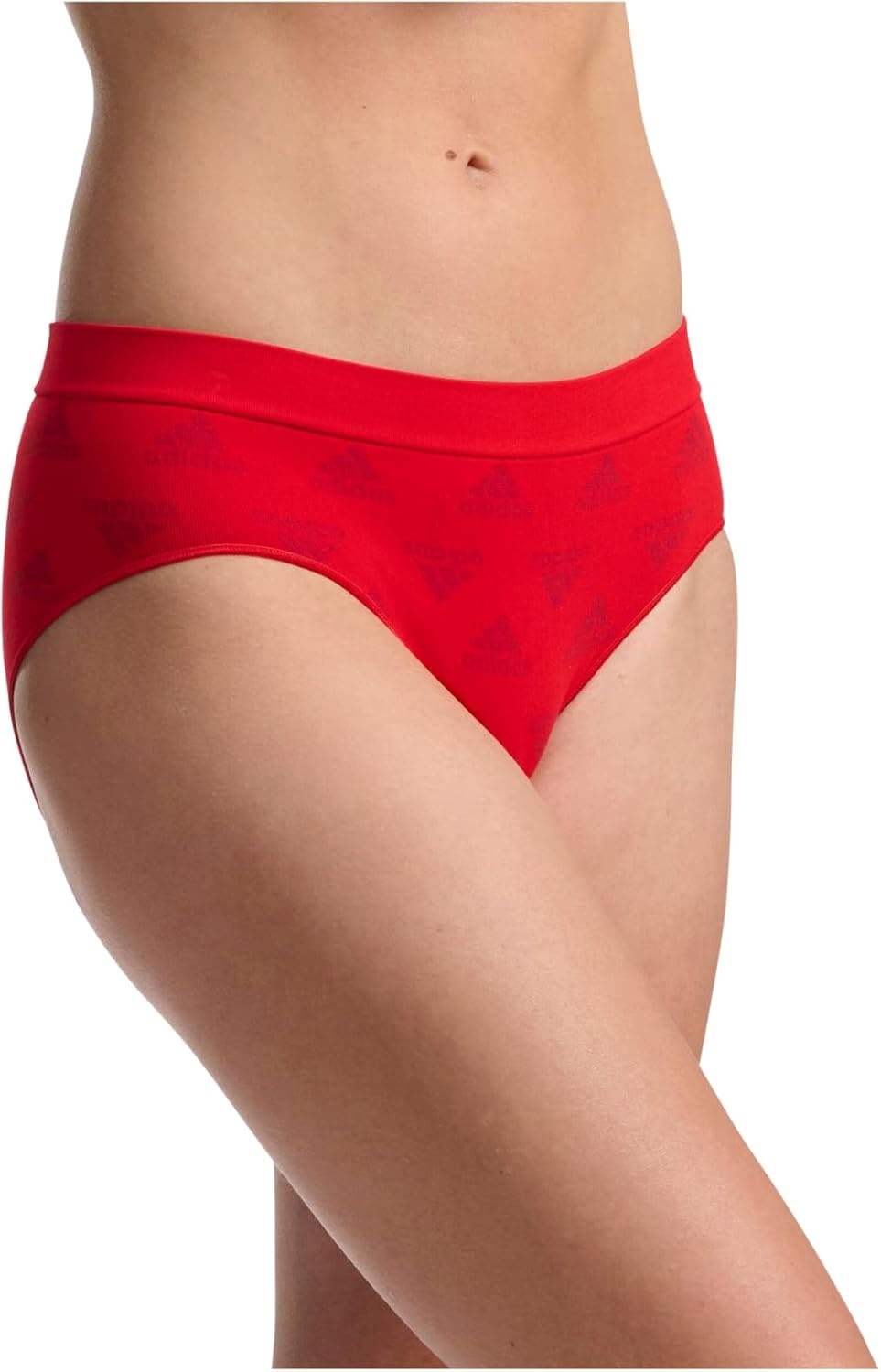 image:imageadidas womens Seamless Brief Panties 3packVivid Red LogoWhiteNight Indigo