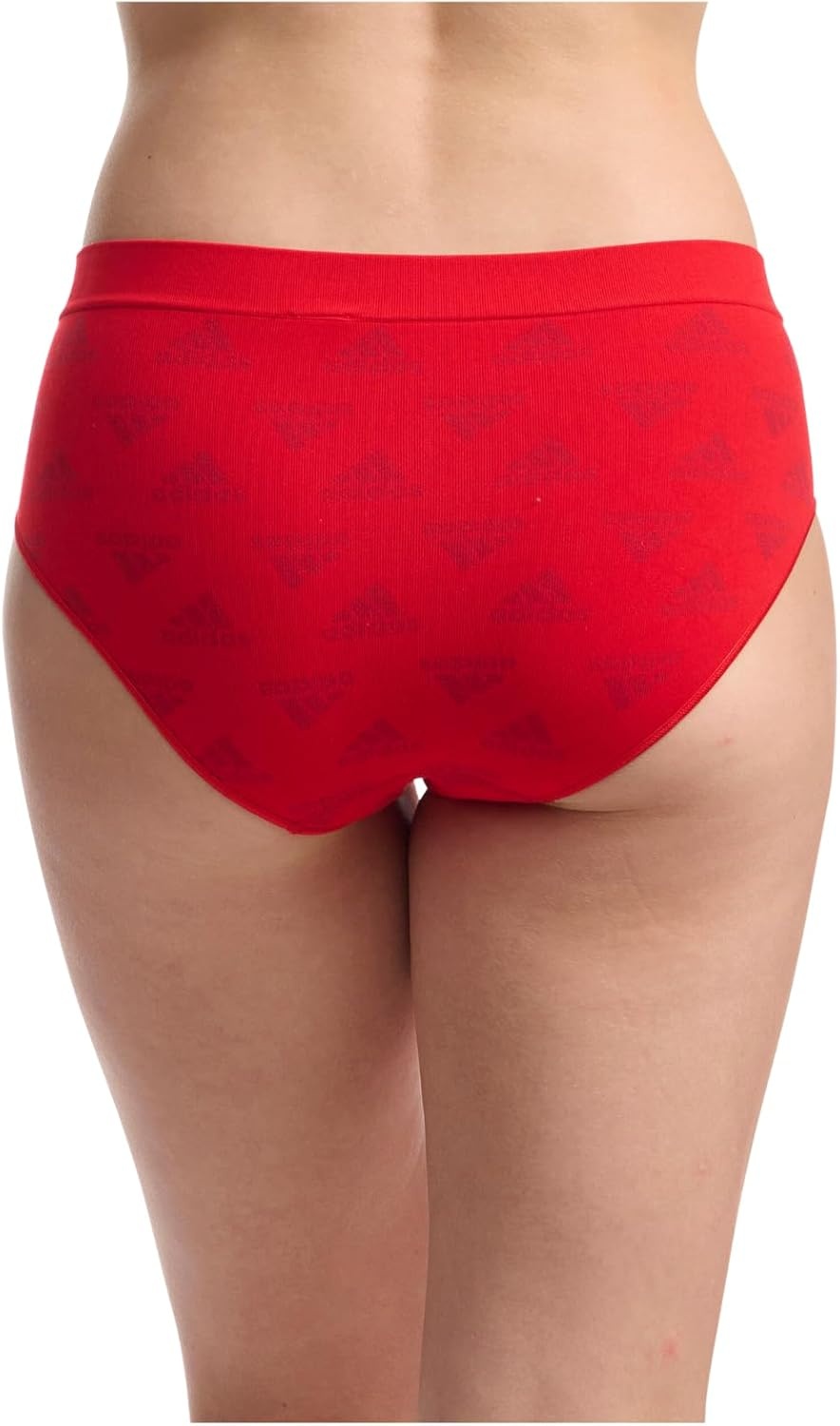 image:imageadidas womens Seamless Brief Panties 3packVivid Red LogoWhiteNight Indigo