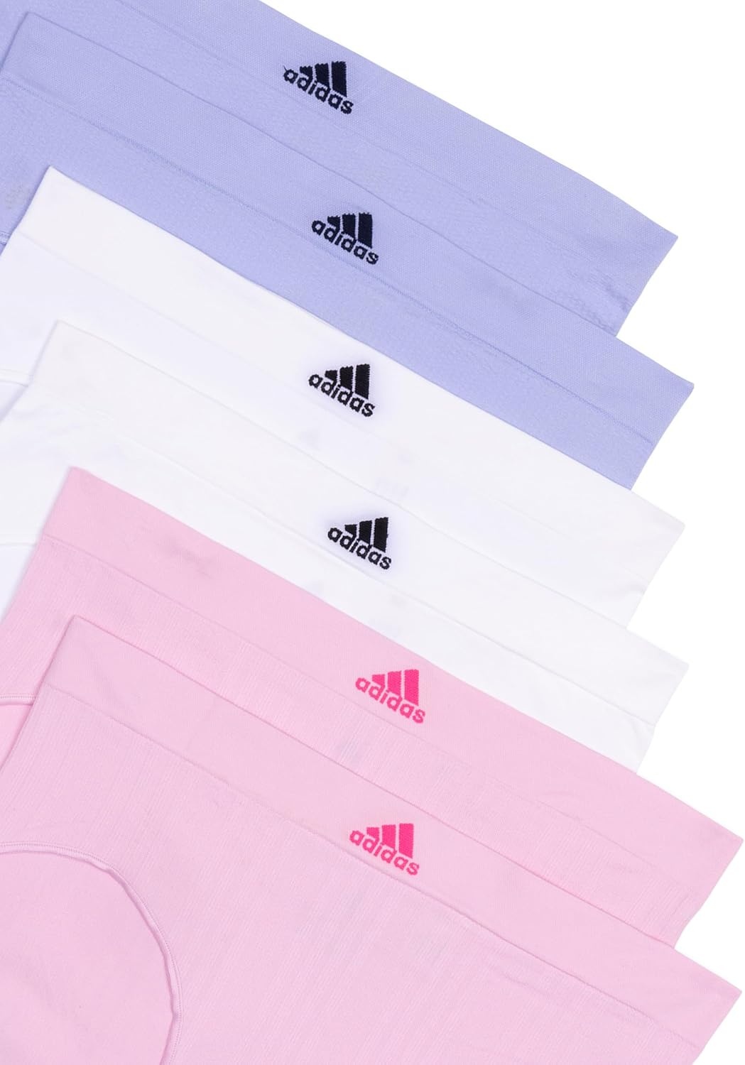 image:imageadidas womens Seamless Brief Panties 3packWonder PinkWhiteViolet Tone