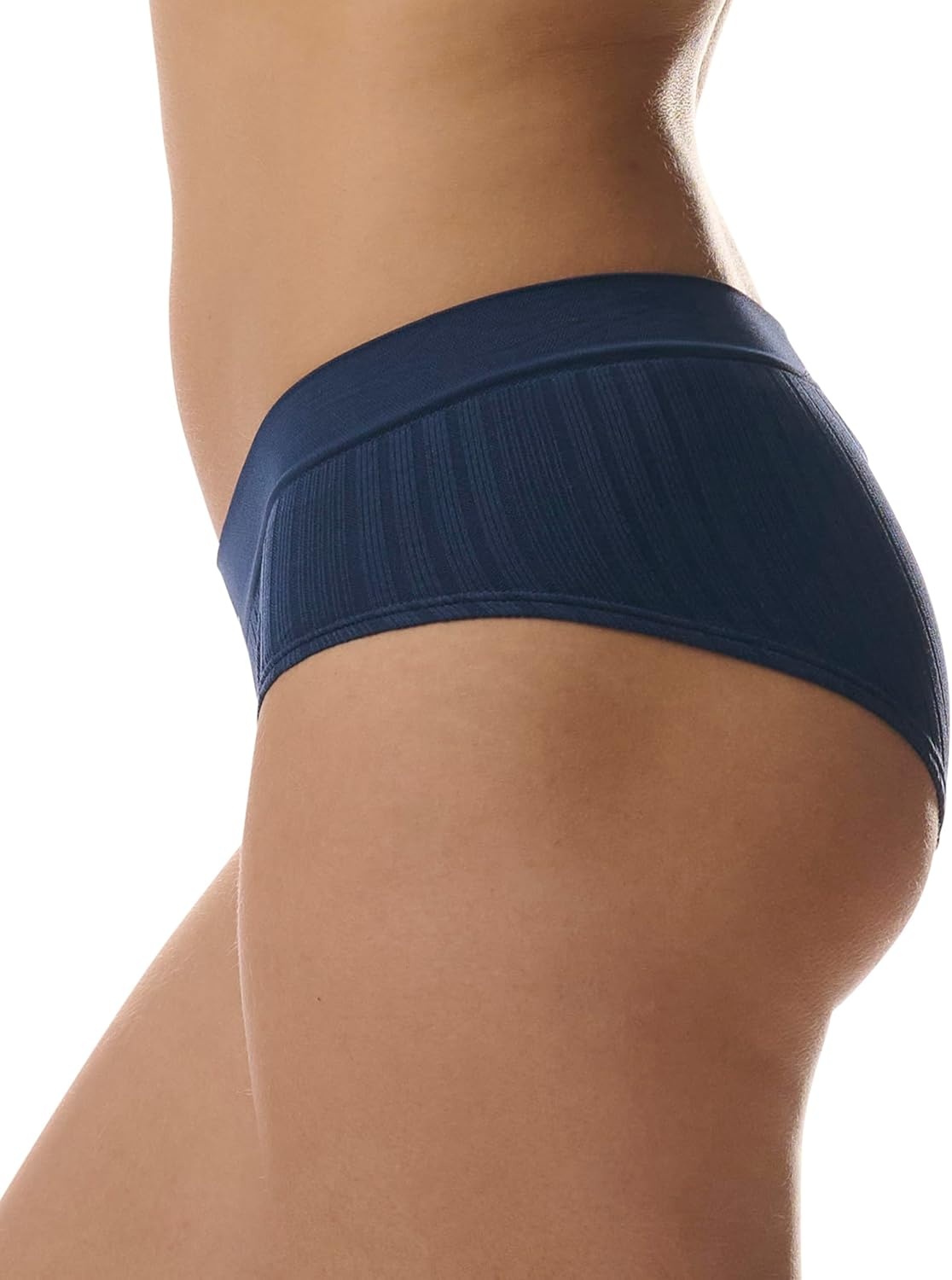 image:imageadidas womens Seamless Hipster Underwear 3 PackBlack RibbedHeather GreyLucid PinkNight Indigo RibbedLucid PinkWonder Taupe