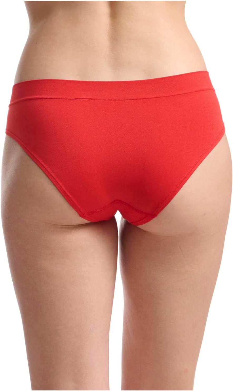 image:imageadidas womens Seamless Hipster Underwear 3 PackBlack With StripesHeather GreyVivid Red