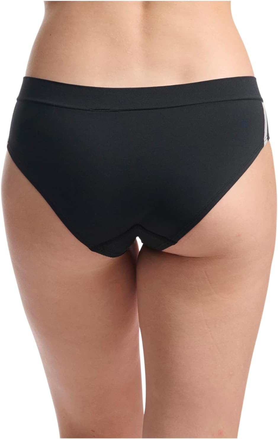 image:imageadidas womens Seamless Hipster Underwear 3 PackBlack With StripesHeather GreyVivid Red