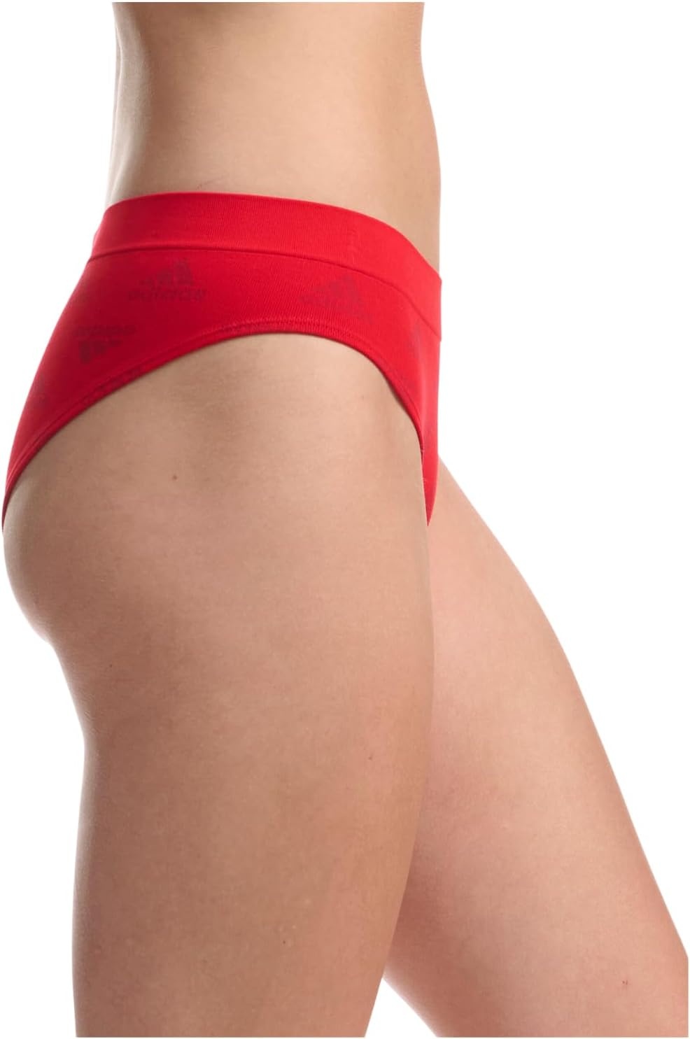 image:imageadidas womens Seamless Hipster Underwear 3 PackVivid Red LogoWhiteNight Indigo