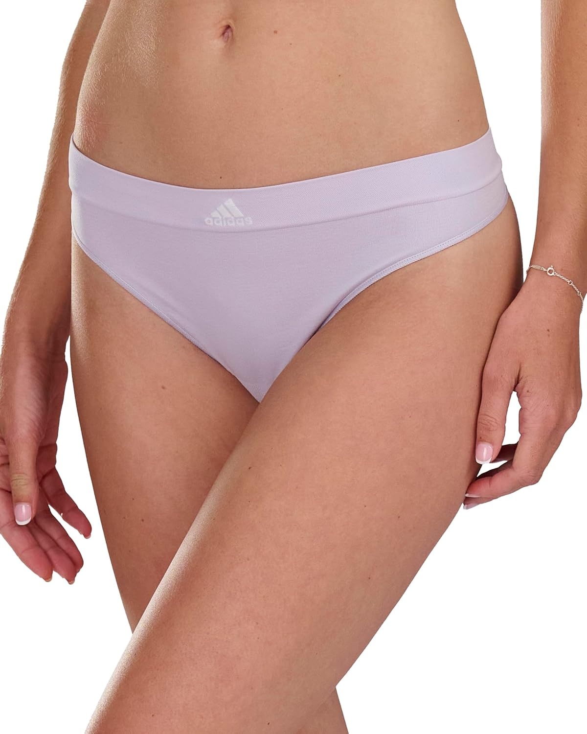 image:imageadidas womens Seamless Thong Underwear 3packSilver DawnBlack RibbedHeather Grey 6 Pack