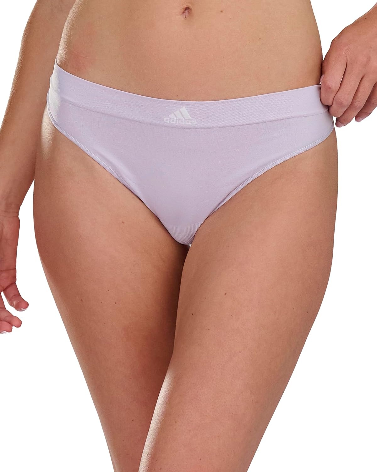 image:imageadidas womens Seamless Thong Underwear 3packSilver DawnBlack RibbedHeather Grey 6 Pack