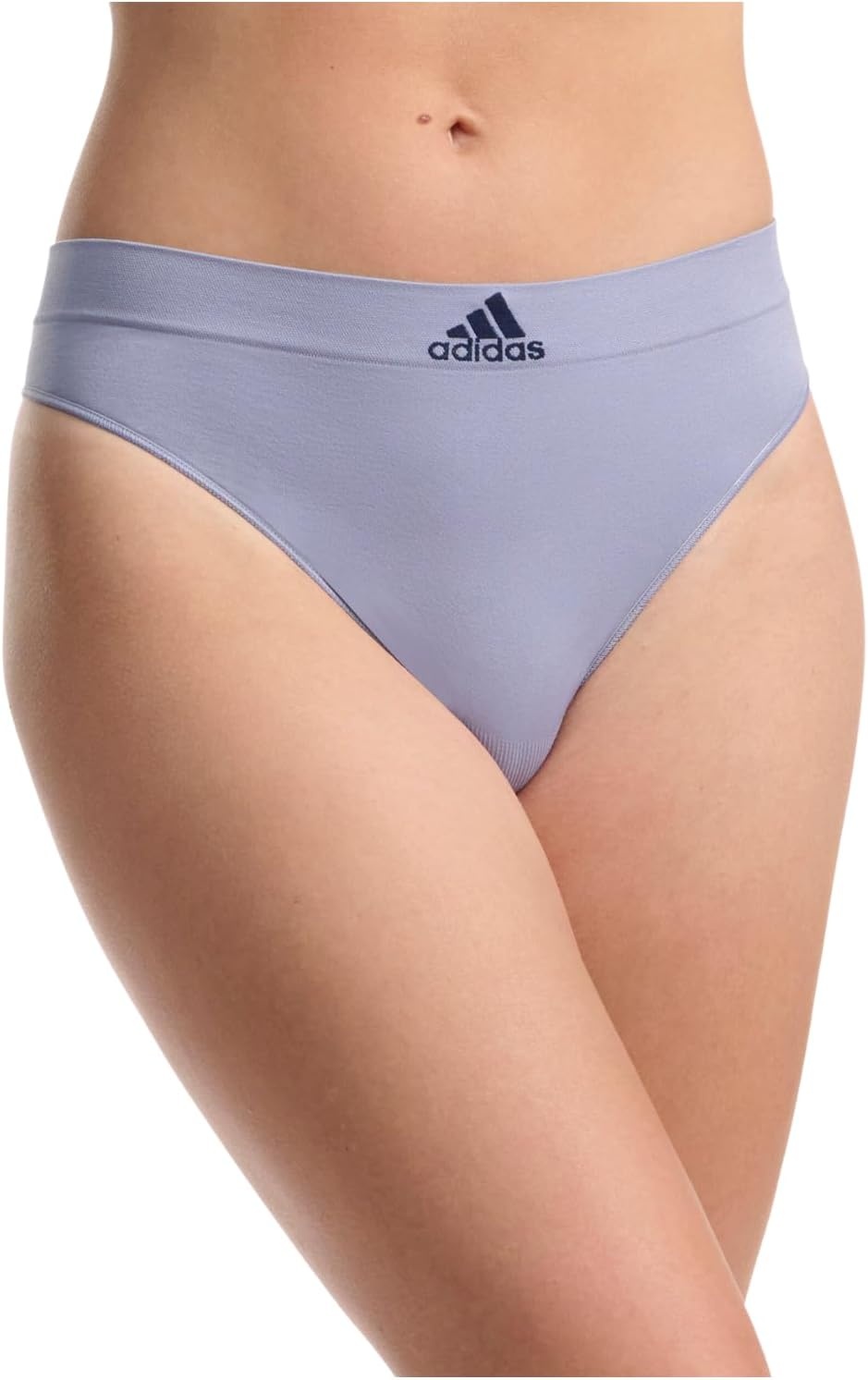 image:imageadidas womens Seamless Thong Underwear 3packSilver VioletHeather GreySilver Green
