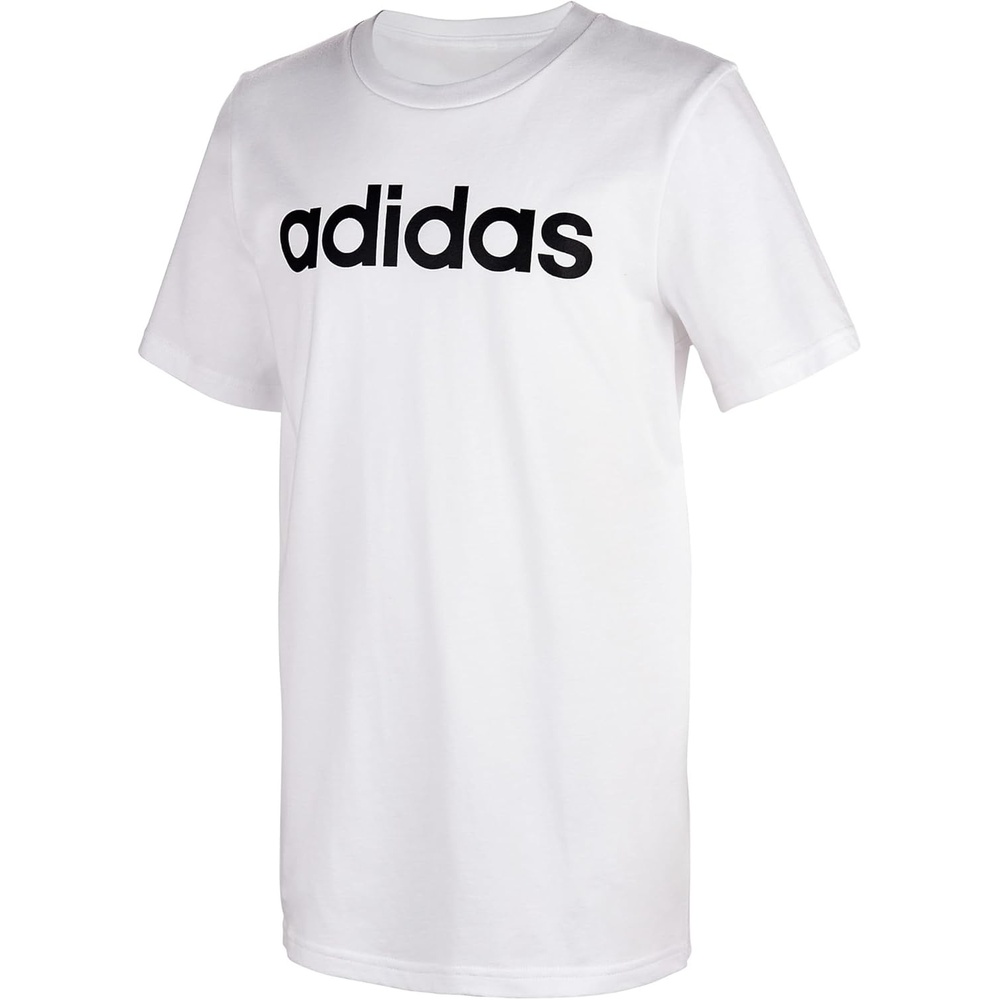 image:imageAdidas Boys Short Sleeve Linear Logo TShirtLinear Logo White