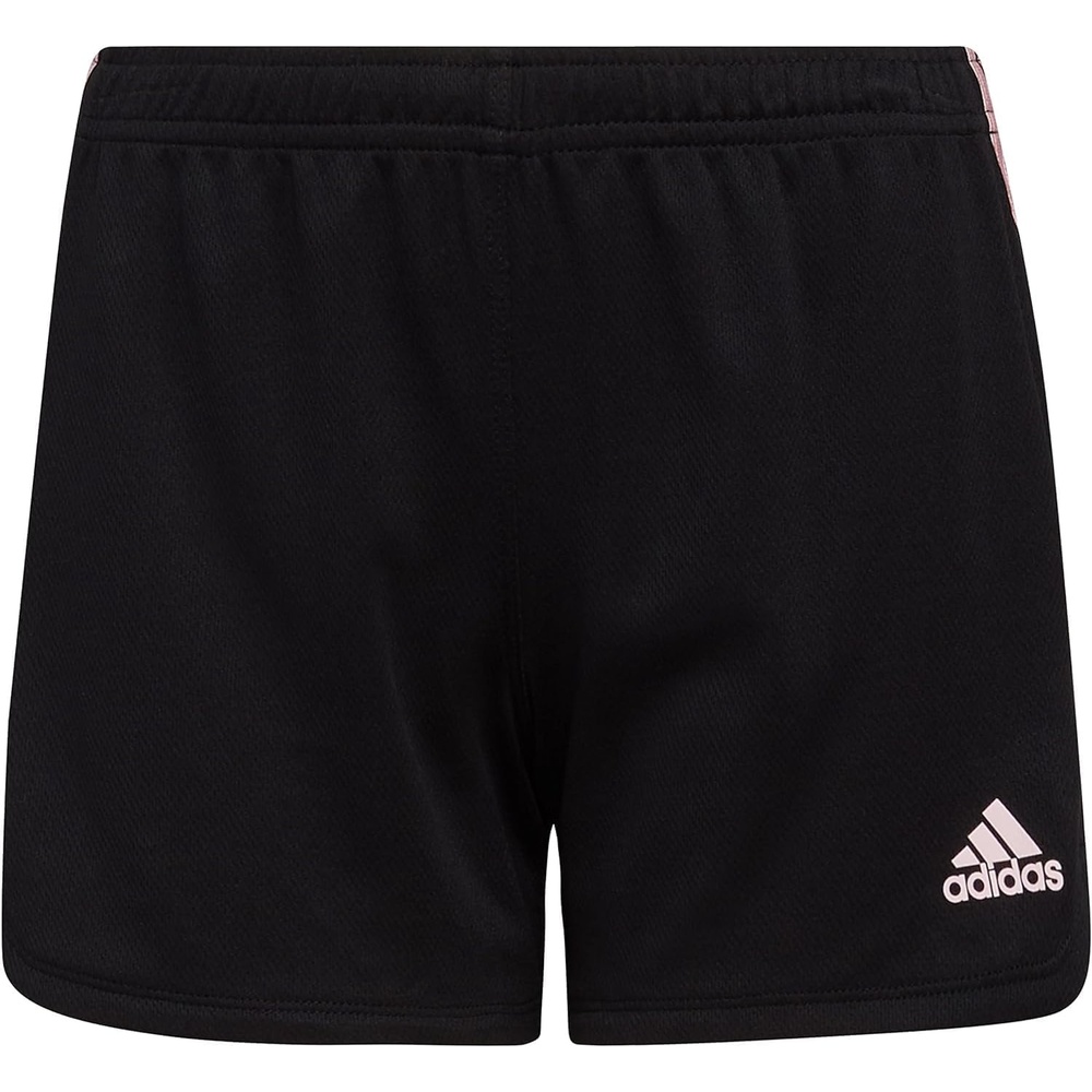 image:imageAdidas Girls 3Stripes Mesh ShortsAdi BlackPink