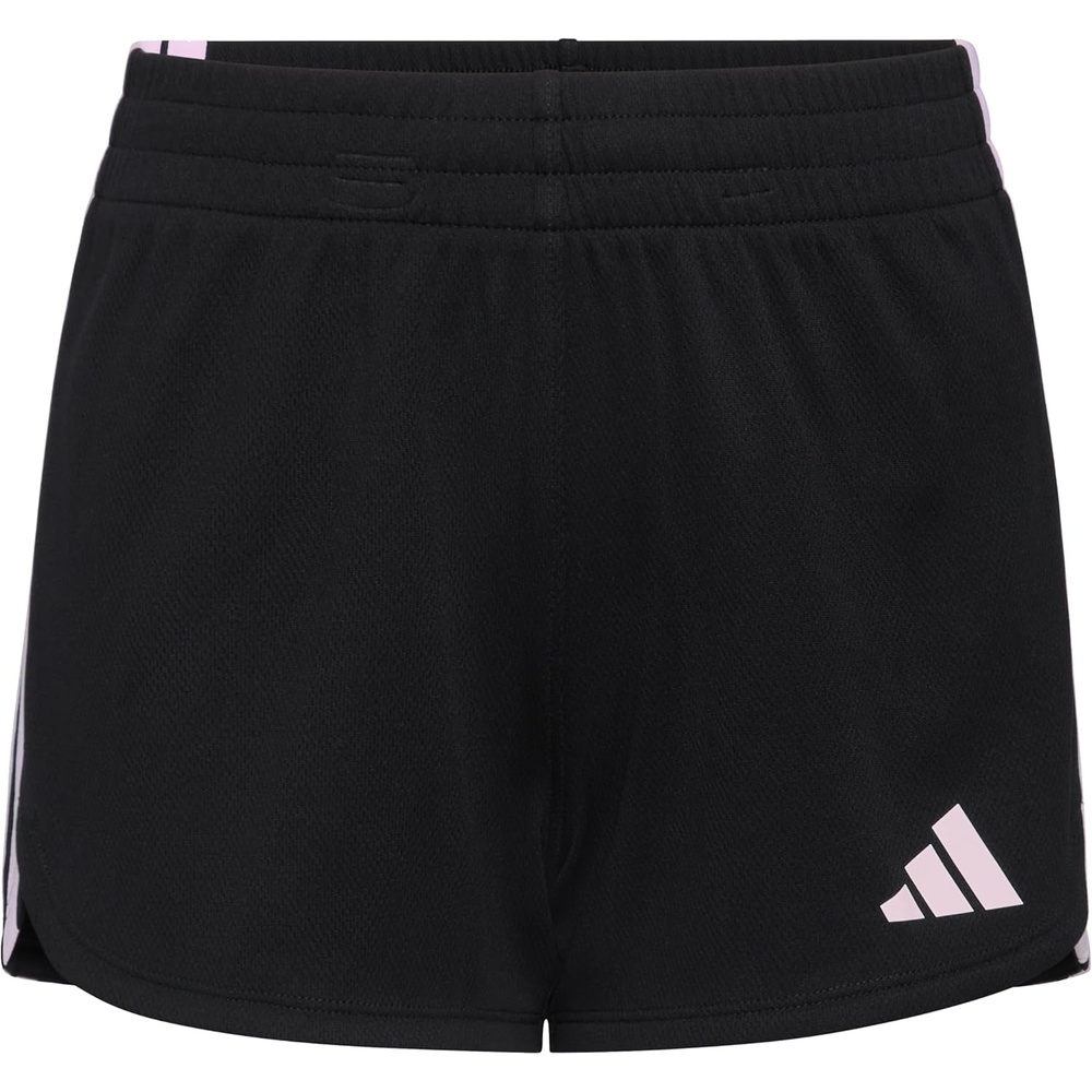 image:imageAdidas Girls 3Stripes Mesh ShortsBlack With Pink