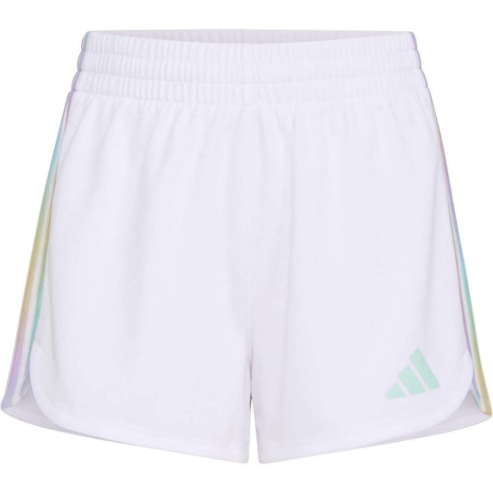 image:imageAdidas Girls 3Stripes Mesh ShortsWhite Multi