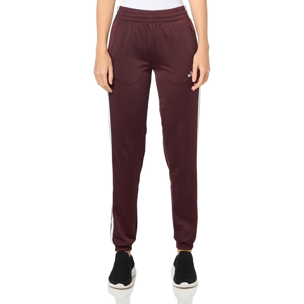 image:imageAdidas Womens Tricot 3Stripes Track PantsAurora RubyWhite