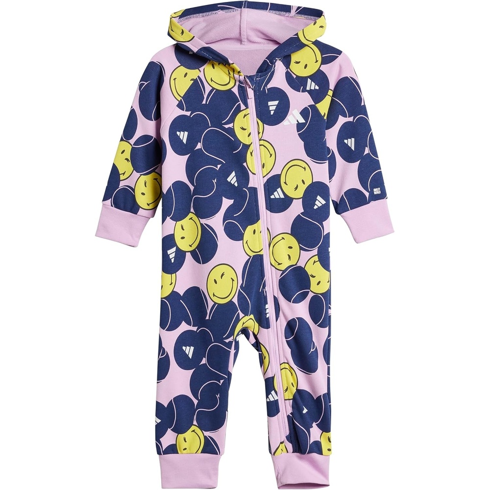 image:imageadidas Baby Smiley World OnesieBliss LilacDark BlueBright Yellow
