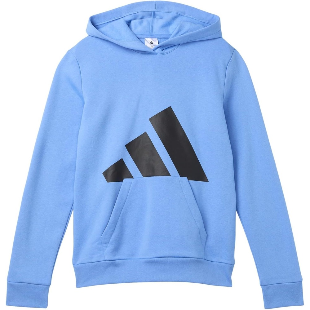image:imageadidas Boys Long Sleeve Essential Big Logo Fleece Pullover HoodieBlue Fusion