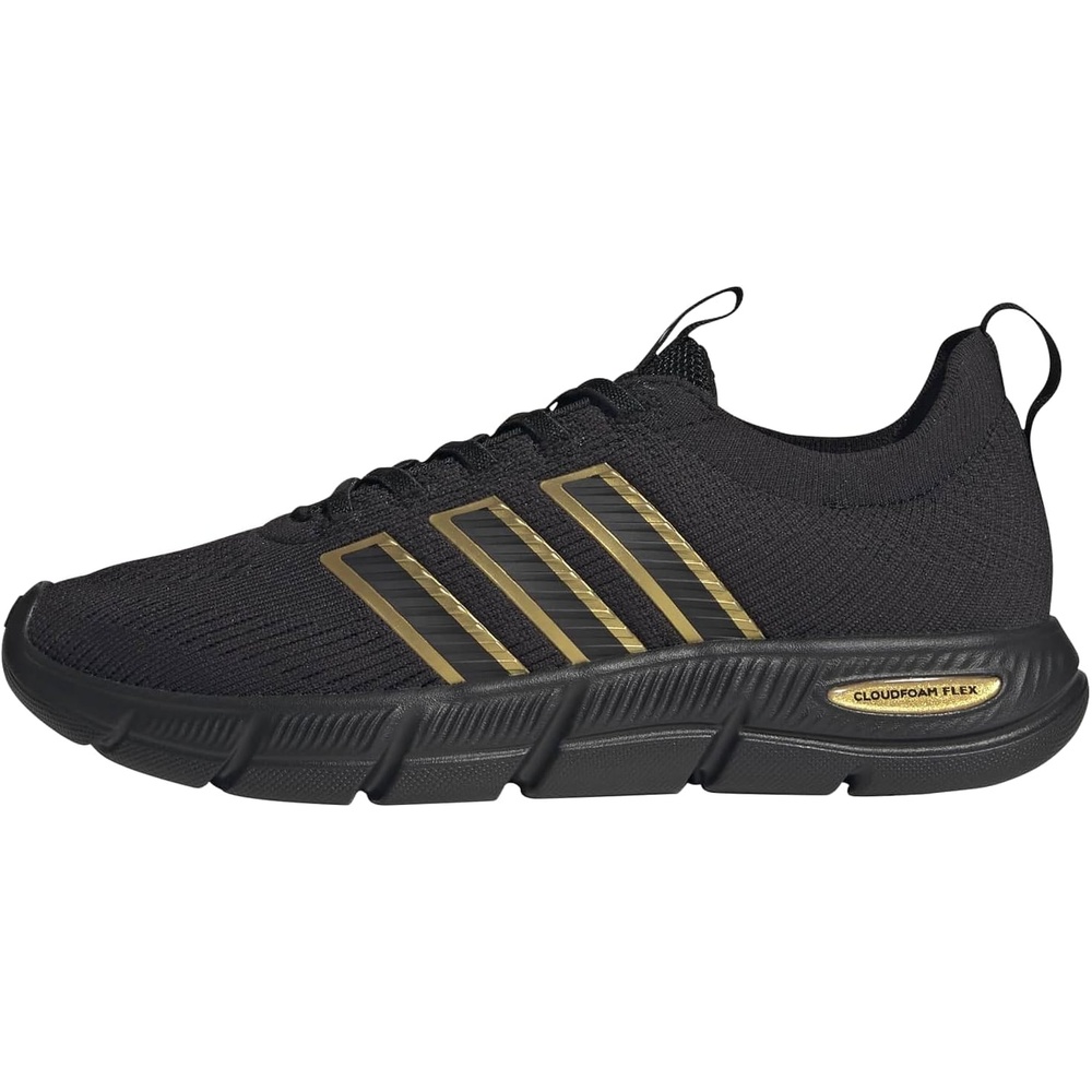 image:imageadidas Cloudfoam Flex SloungeBlackBlackGold Metallic