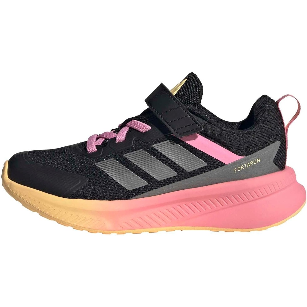 image:imageadidas Kids Fortarun 40 Little KidBlackIron MetallicBliss Pink