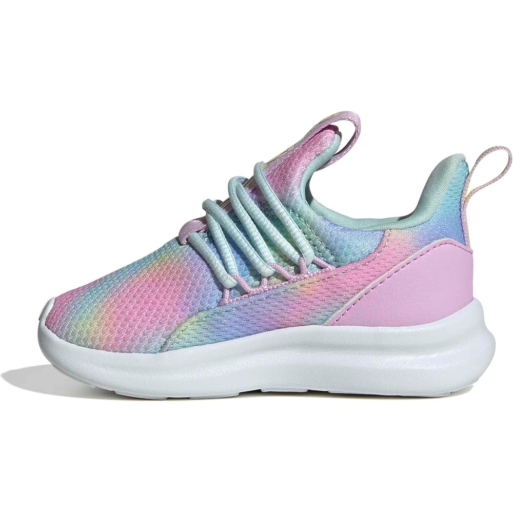image:imageadidas Kids Girls Lite Racer Adapt 70 Lace Up Sneakers Shoes Casual BlackBliss LilacHalo MintPowder Yellow