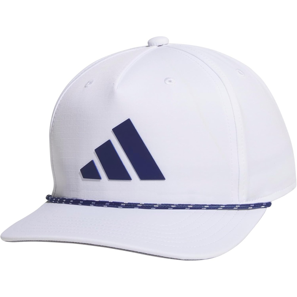 image:imageadidas Mens Midrange Hat Athletic Structured Snapback CapWhiteDark BlueTeam Royal Blue2