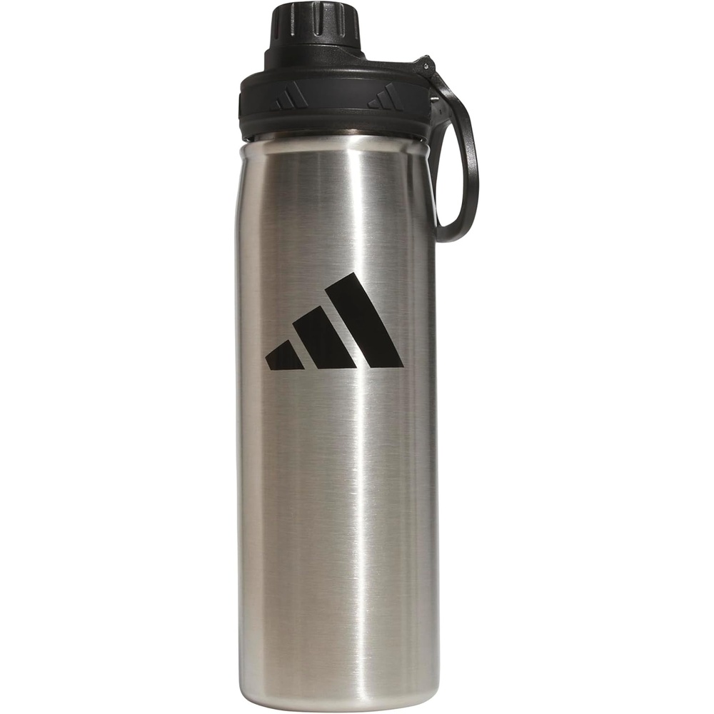 image:imageadidas Stainless Steel Metal Water Bottle 34 oz 1L Screw CapAlumina BeigeWhiteBlack