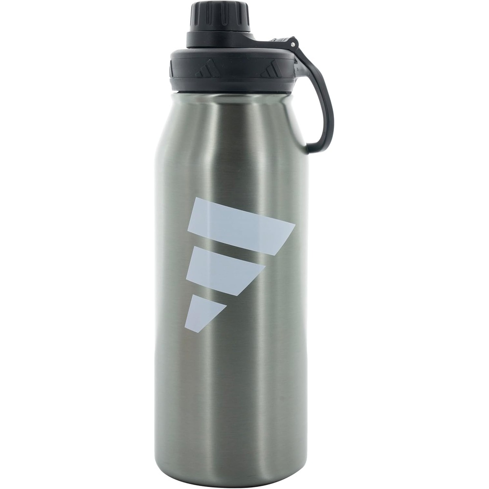 image:imageadidas Stainless Steel Metal Water Bottle 34 oz 1L Screw CapWonder Sage GreenWhiteBlack