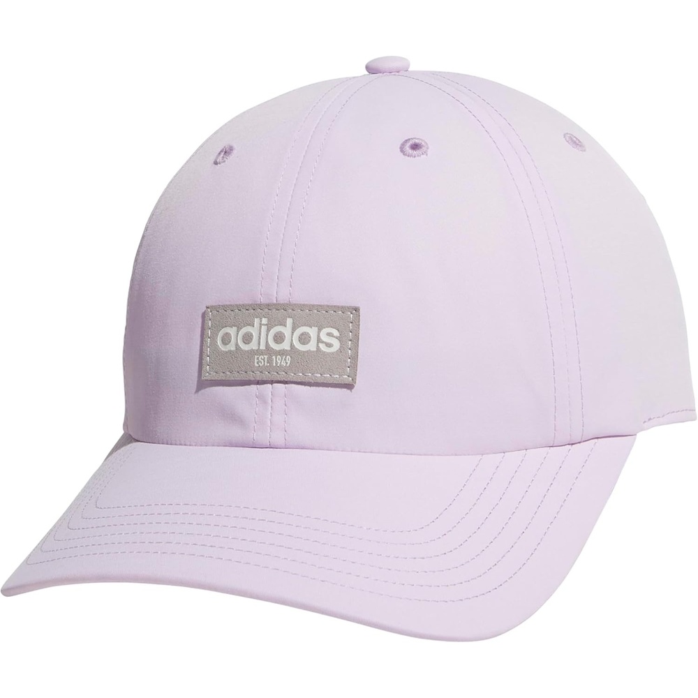 image:imageadidas Unisex Adult Court Relaxed Fit Strapback HatIce LavenderClear Granite GreyOff White